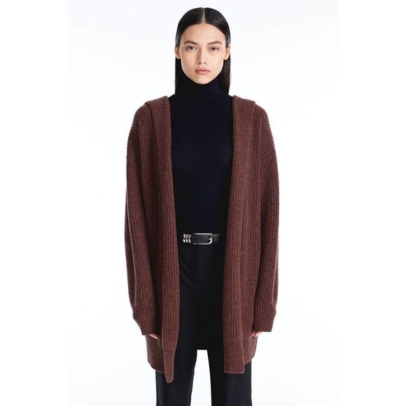 NakedCashmere DAHLIA HOODED CASHMERE CARDIGAN M - Picture 2 of 8